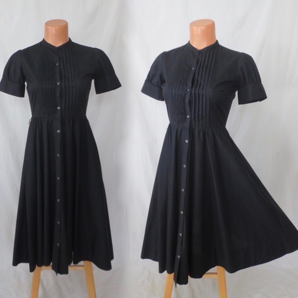 GAP Dresses & Skirts - GAP goth dolly black cotton shirtdress 0 XS 2007